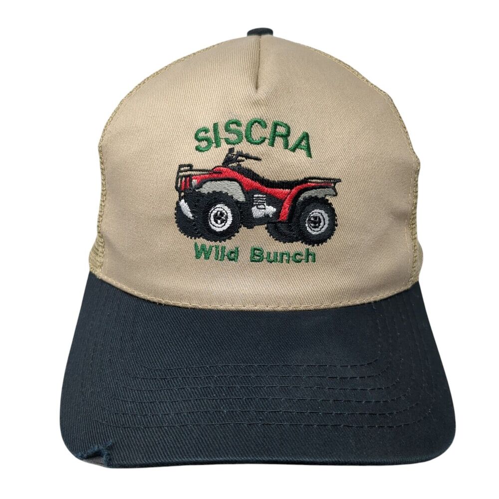 Siscra Wild Bunch Strapback Trucker Hat Tan One Size Mesh Back Nissun